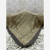 روسری حریر نخ گارزا قواره 100 چهارخونه طرح سنتی
