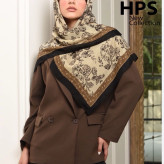 روسری حریر قواره 100 گل دار
