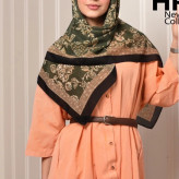 روسری حریر قواره 100 گل دار