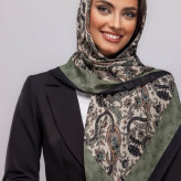روسری حریر نخ قواره 100 طرح سنتی شیک و مجلسی