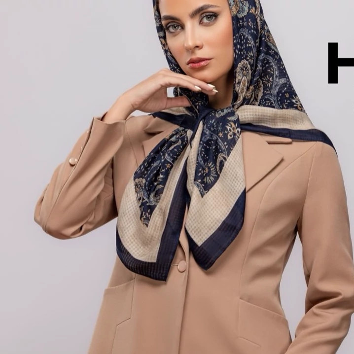 روسری حریر نخ قواره 100 طرح سنتی شیک و مجلسی