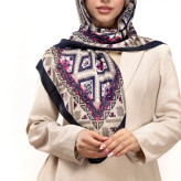 روسری نخی گارزا قواره 100 طرح سنتی