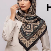 روسری نخی گارزا قواره 100 طرح سنتی
