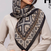 روسری نخی گارزا قواره 100 طرح سنتی