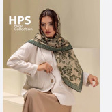 روسری حریر نخ قواره 12۵ گل دار شیک و خاص