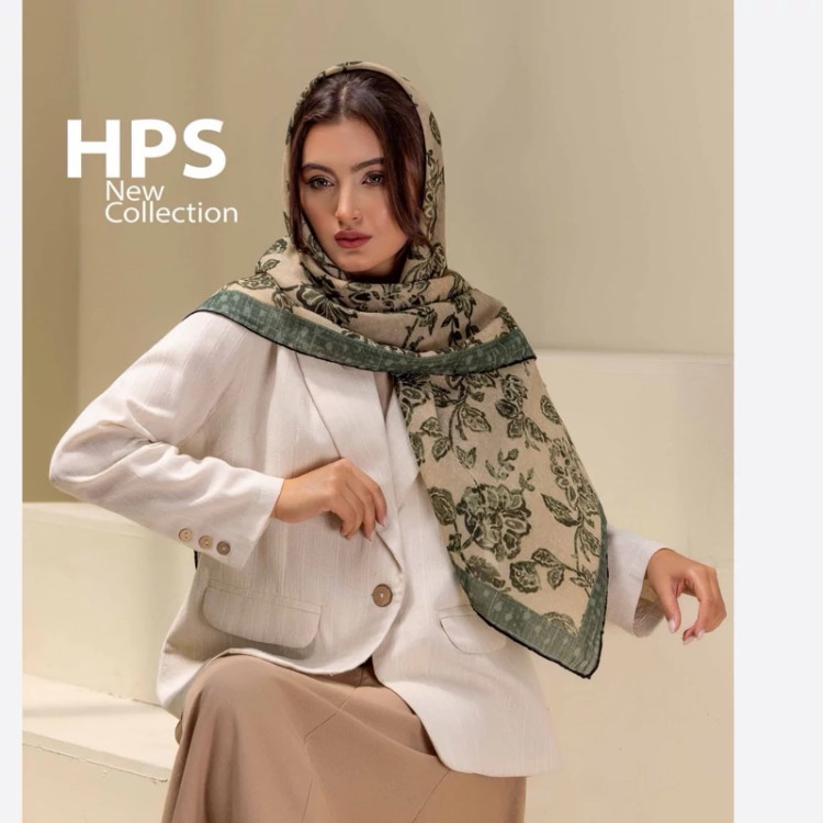 روسری حریر نخ قواره 12۵ گل دار شیک و خاص
