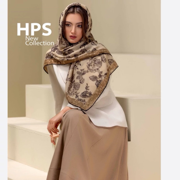 روسری حریر نخ قواره 12۵ گل دار شیک و خاص