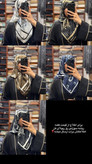 روسری ابریشم سوزنی مارک چنل قواره ۱۰۰